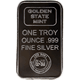1 OZ SILVER BAR GOLDEN STATE MINT