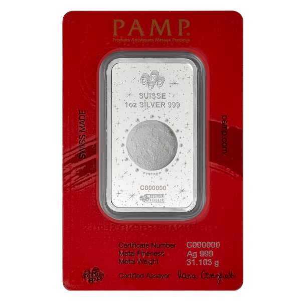 SILVER BARS 1 OZ - 1 OZ SILVER BAR PAMP LUNAR HORSE 2026 - 1SBPAHO26