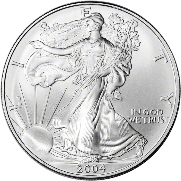 AMERICAN SILVER EAGLE - 2004 1 OZ AMERICAN SILVER EAGLE - 04SE