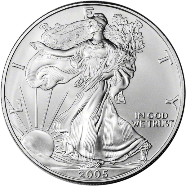 AMERICAN SILVER EAGLE - 2005 1 OZ  AMERICAN SILVER EAGLE - 05SE