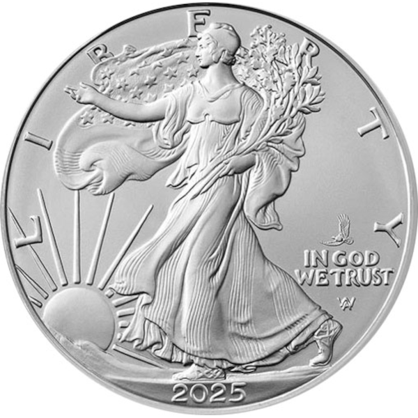 AMERICAN SILVER EAGLE - 2025 1 OZ AMERICAN SILVER EAGLE EAGLE PRIVY - unsealed - 1SE25EP