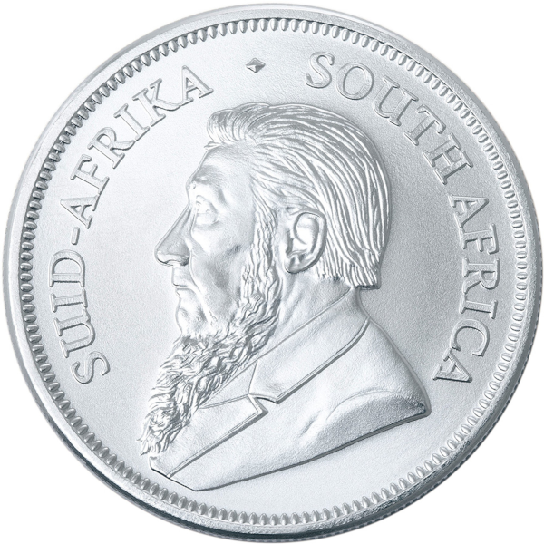 WORLD SILVER - 2025 1 OZ SOUTH AFRICAN SILVER KRUGERRAND - 1SKR25