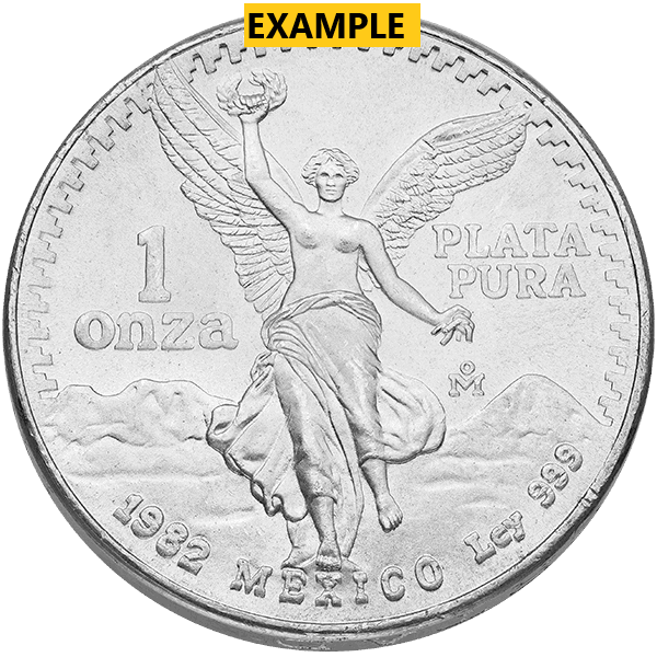 1 OZ MEXICAN SILVER LIBERTAD OR ONZA OUR CHOICE DATE