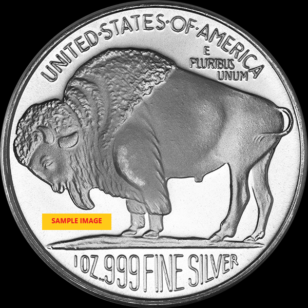 1 OZ SILVER ROUND BUFFALO