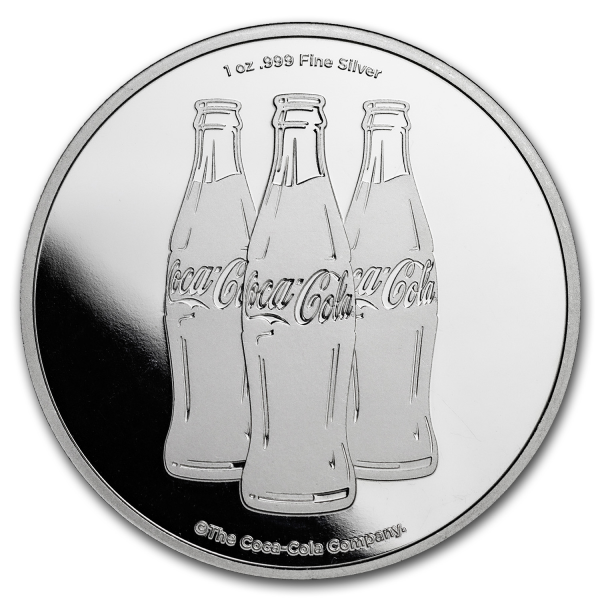 SILVER ROUNDS 1 OZ - 1 OZ SILVER ROUND COCA COLA - 1SRDCC