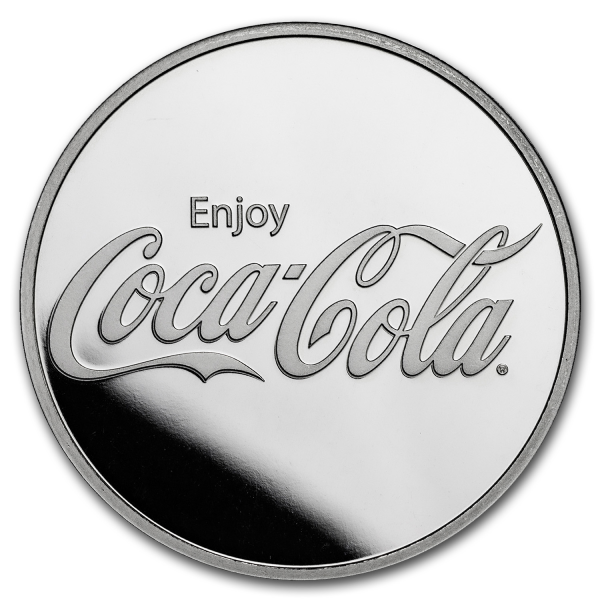 SILVER ROUNDS 1 OZ - 1 OZ SILVER ROUND COCA COLA - 1SRDCC