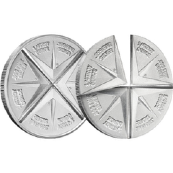 SILVER ROUNDS 1 OZ - 1 OZ SILVER ROUND DOUBLE DIVISIBLE - 1SRDDD