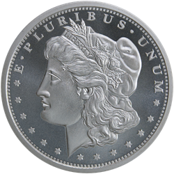 1 OZ SILVER ROUND MORGAN GOLDEN STATE MINT