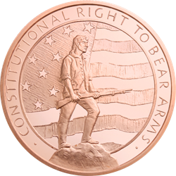 2 oz Copper Round Second Amendment
