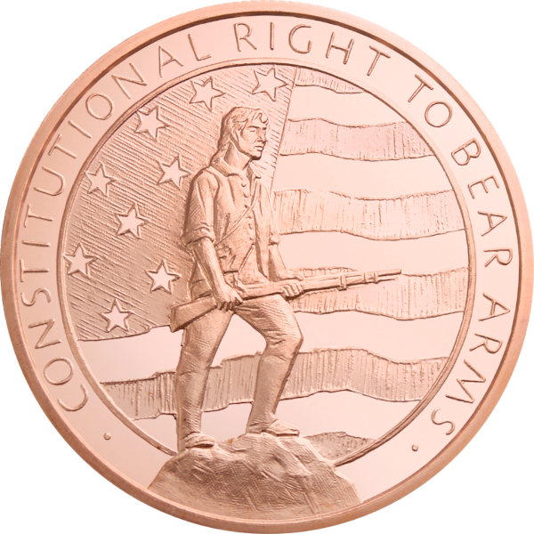 COPPER - 2 OZ COPPER ROUND SECOND AMENDMENT - 2CRDSE