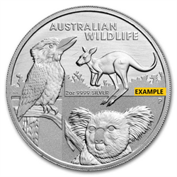 2 OZ SILVER AUSTRALIAN WILDLIFE