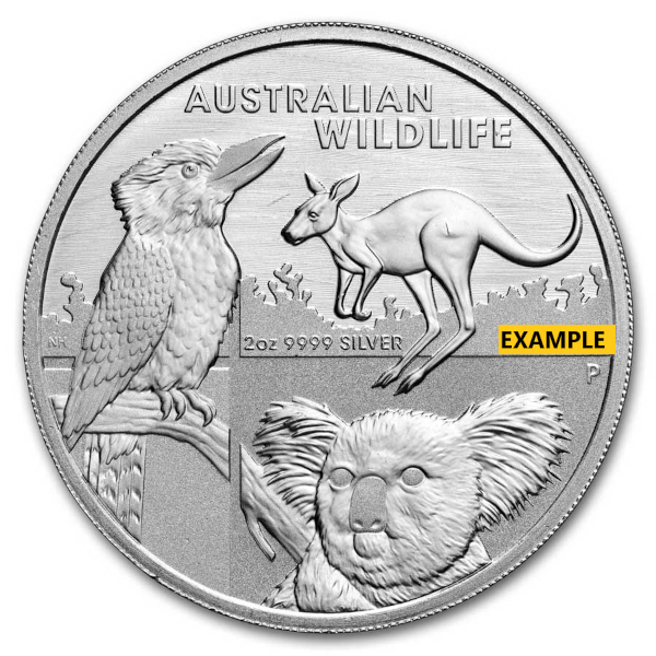 2 OZ SILVER AUSTRALIAN WILDLIFE