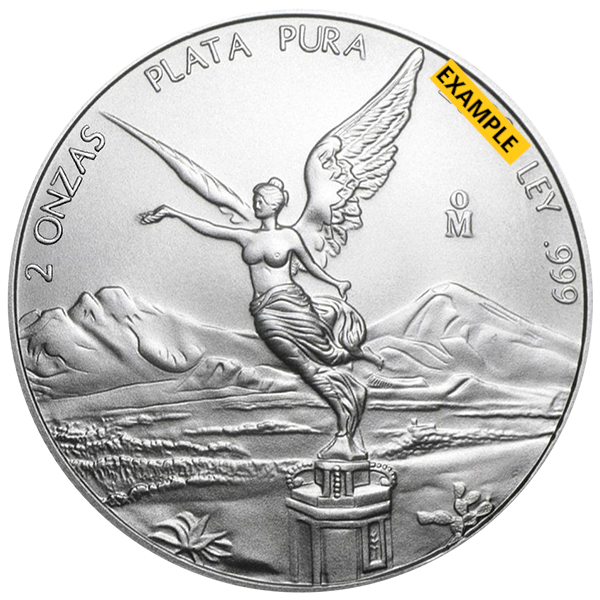 MEXICAN SILVER - 2 OZ MEXICAN SILVER LIBERTAD - 2SLIB