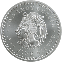 2 oz Silver Round Aztec Calendar