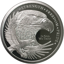 2 oz Silver Round Eagle Golden State Mint