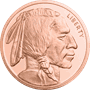 5 OZ COPPER ROUND BUFFALO