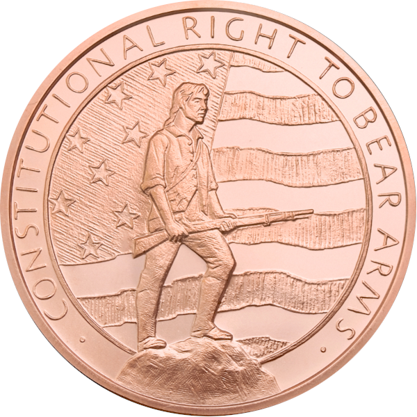 COPPER - 5 OZ COPPER ROUND SECOND AMENDMENT - 5CRDSE