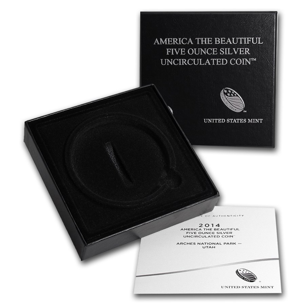 5 OZ SILVER AMERICA THE BEAUTIFUL SPECIMEN COLLECTOR VERSION