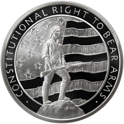 5 oz Silver Round Second Amendment Golden State Mint