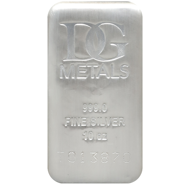 SILVER BARS 10 OZ - 10 OZ SILVER BAR DILLON GAGE - 10SBDG