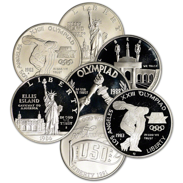 SILVER DOLLARS - $1 SILVER DOLLAR COMMEMORATIVE IN THE CAPSULE - R$1COMMEM