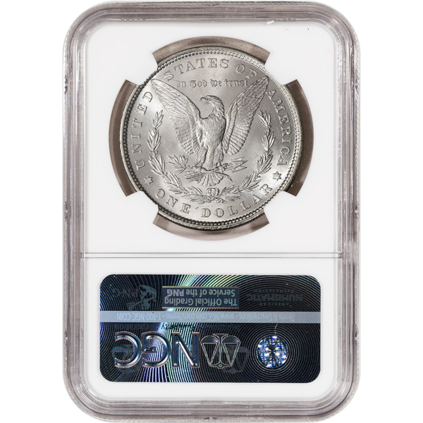 1881-S MORGAN SILVER DOLLAR NGC BU G.T. MORGAN LABEL