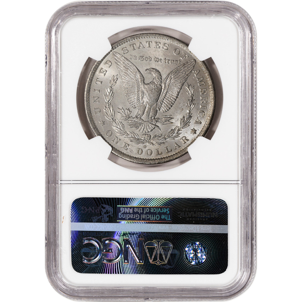 1883-O MORGAN SILVER DOLLAR NGC BU G.T. MORGAN LABEL