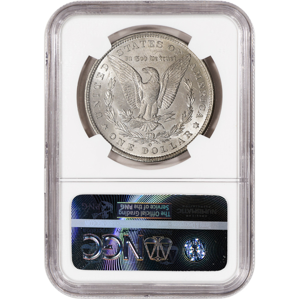 1884-O MORGAN SILVER DOLLAR NGC BU G.T. MORGAN LABEL