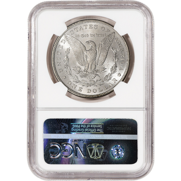 SILVER DOLLARS - 1885 MORGAN SILVER DOLLAR NGC BU G.T. MORGAN LABEL - SDMO1885NBUGTM