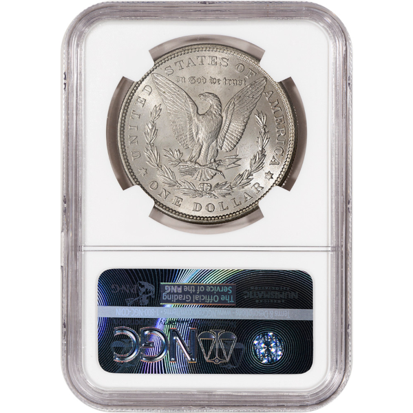 SILVER DOLLARS - 1887 MORGAN SILVER DOLLAR NGC BU G.T. MORGAN LABEL - SDMO1887NBUGTM