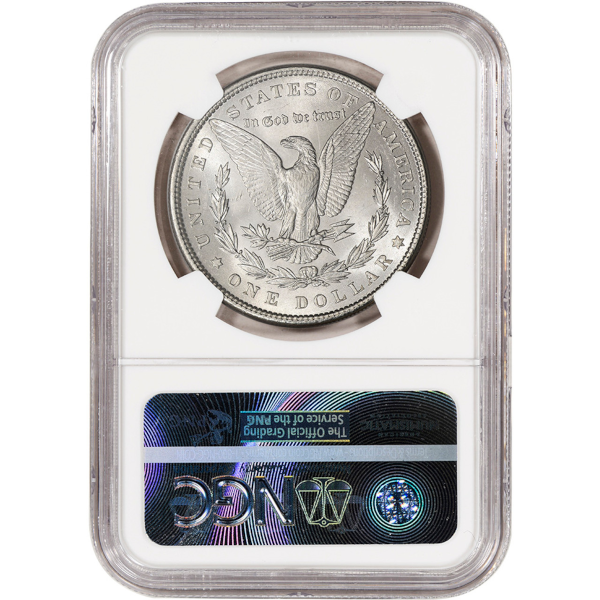 SILVER DOLLARS - 1896 MORGAN SILVER DOLLAR NGC BU G.T. MORGAN LABEL - SDMO1896NBUGTM