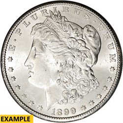 1899 O $1 U.S. SILVER MORGAN BU
