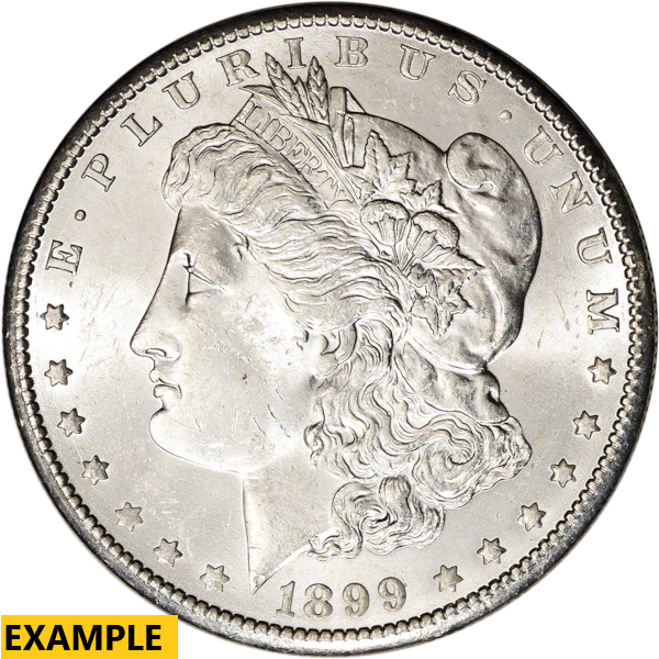 1899 O $1 U.S. SILVER MORGAN BU