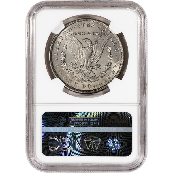 1921 MORGAN SILVER DOLLAR NGC BU G.T. MORGAN LABEL