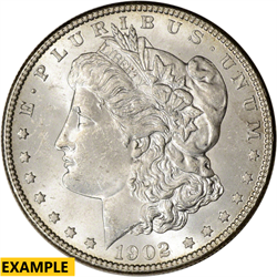 1902 O $1 U.S. SILVER MORGAN BU