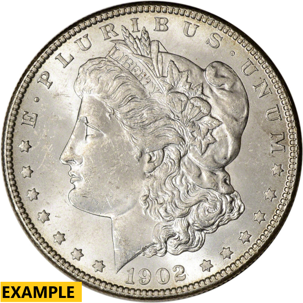 1902 O $1 U.S. SILVER MORGAN BU
