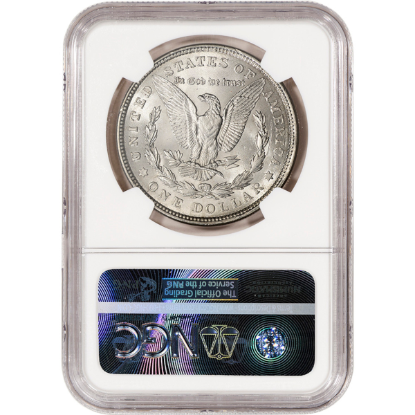 1921 MORGAN SILVER DOLLAR NGC BU G.T. MORGAN LABEL