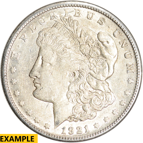 SILVER DOLLARS - 1921 $1 SILVER MORGAN S AU - SDMO1921SAU