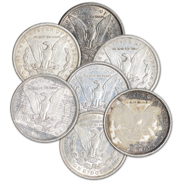 SILVER DOLLARS - AMERICAN SILVER MORGAN $ EXTRA FINE DETAILS - SDMOXFLP