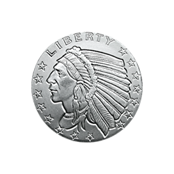 Golden State Mint Incuse Indian 1/10 oz .999 Silver Round