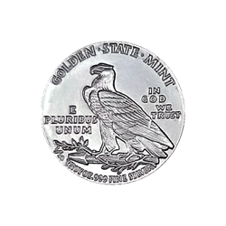 Golden State Mint Incuse Indian 1/10 oz .999 Silver Round